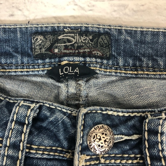 Silver Jeans Lola Bootcut Lightly distressed Stretch size 29 - Picture 6 of 15